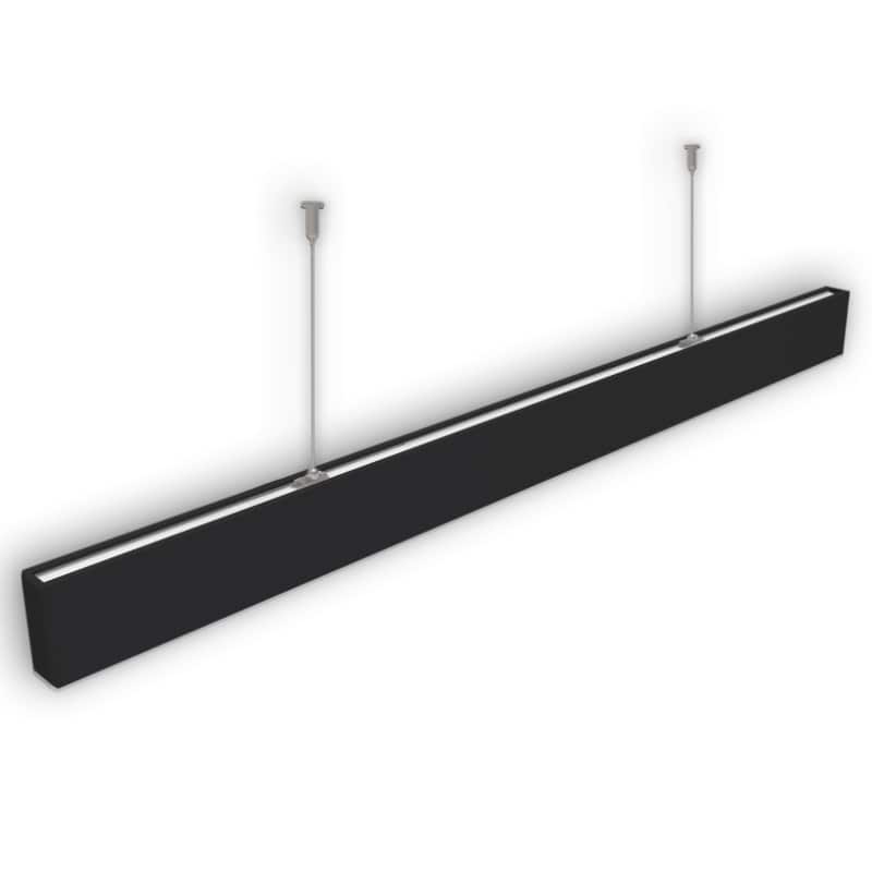 OFFICE, LUMINARIA LINEAL LED 60W 2700K NEGRA s/alimentación
